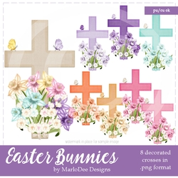 Easter Crosses with Daffodil Flowers