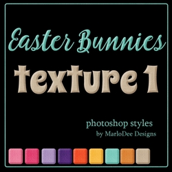Easter Bunnies Texture Photoshop Styles