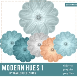 Modern Hues 1 - Flower Graphics pkg 1