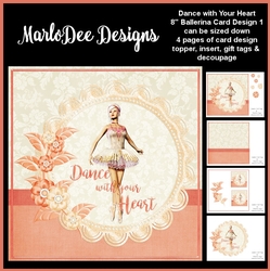 Dance with Your Heart - Beautiful Ballerina Mini Card Kit