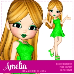 Amelia - Cookie Girl Poser Graphics