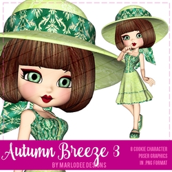 Autumn Breeze Three - Cookie Girl Poser Graphics
