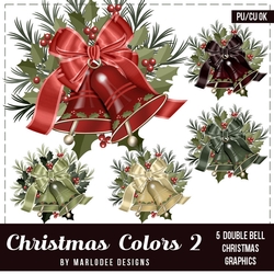 Christmas Colors 2 - Holiday Bell Graphics | package 4