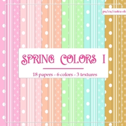 Spring Colors 1 - A4 Size Patterns Backgrounds (set 1)