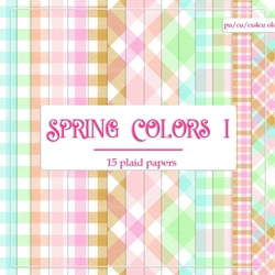 Spring Colors 1 - A4 Size Patterns Backgrounds (set 3)