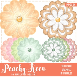 Peachy Keen - Color Palette Unique Flowers
