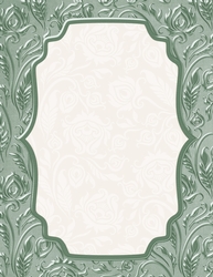Beautiful Pine Green Color - Peacock Feather Pattern - Card Base Background