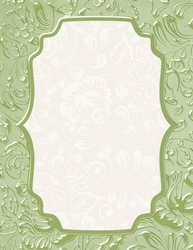 Beautiful Light Green Color - Floral Swirl Pattern - Card Base Background