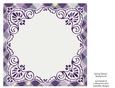 Pink, Purple, Green, Blue & White 8x8 Plaid Background with White Topper