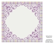 Pink, Purple, Green, Blue & White 8x8 Plaid Background with White Topper