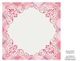 Pink, Purple, Green, Blue & White 8x8 Plaid Background with White Topper