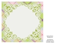 Pink, Purple, Green, Blue & White 8x8 Plaid Background with White Topper