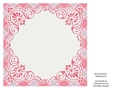 Pink, Purple & Blue 8x8 Plaid Background with White Topper