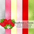 Strawberries in Season - Foil Style A4 Backgrounds