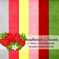 Strawberries in Season - Texture Style A4 Backgrounds