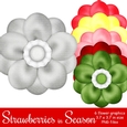 Strawberries in Season - Flower Graphics