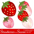 Strawberries in Season - Strawberry Graphics