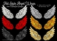 Foil Style Angel Wings - Set 1