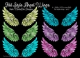 Foil Style Angel Wings - Set 2