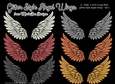 Glitter Style Angel Wings - Set 1