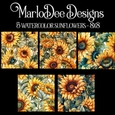 Watercolor Sunflowers 8x8 Backgrounds