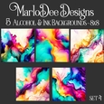 Colorful Alcohol & Ink Style 8c8 Backgrounds - set 4