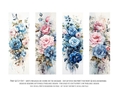 Vintage Floral 2x6 Bookmarks, 4 Floral Bookmarks s5