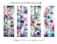 Abstract Pretty Floral 2x6 Bookmarks Printable s13