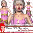 Female Elf Fantasy Poser Graphics package 2