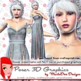 Winter Grey Fantasy Female Elf Poser Graphics