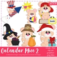 Calendar July - December - Mice Clip Art Graphics