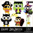Happy Owl-o-Ween Clip Art