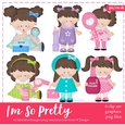 I am So Pretty Girls Clip Art
