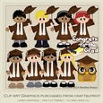 I Did It Brown Gowns - Graduation Clip Art