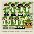 I Did It Green Gowns - Graduation Clip Art