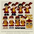 I Did It Maroon & Gold Gowns - Graduation Clip Art