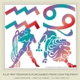 Astrology Zodiac Shapes & Symbol Graphics - Multi Colors set 11