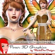 Nature Brown Female Fairy Poser Graphics