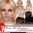 Blonde Hair Gypsy Woman Poser Graphics