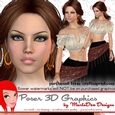 Brown Hair Gypsy Woman Poser Graphics