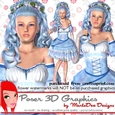 Cherry Blossom Girl in a Blue Dress Poser Graphics