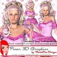 Cherry Blossom Girl in a Pink Dress Poser Graphics
