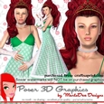 Beautiful Irish Princess Poser Graphics