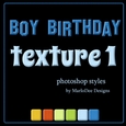 Boys Birthday Colors Texture Photoshop Styles
