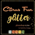 Citrus Fun Colors Glitter Photoshop Styles
