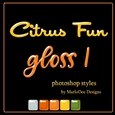 Citrus Fun Colors Gloss Photoshop Styles