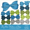 By the Waters Edge Colors Digital Bows pkg 1