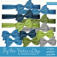 By the Waters Edge Colors Digital Bows pkg 2