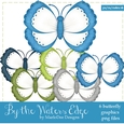 By the Waters Edge Colors Butterfly Graphics 1