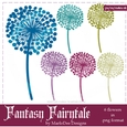 Fantasy Fairytale Colors - Dandelion Flower Graphics